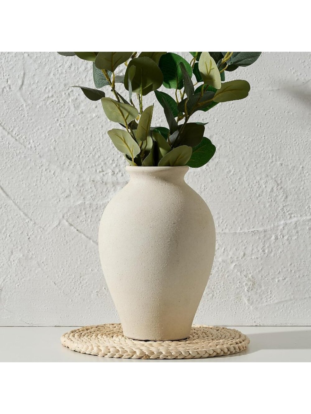 9 Inch Ceramic Vintage Flower Vase Rustic Farmhouse Living Room Home Decor